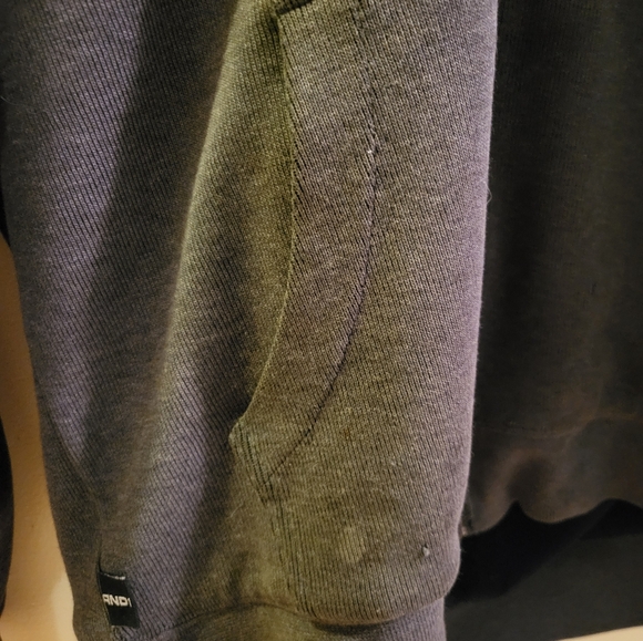 And1 Zip-up Hoodie Y2K Men's XL dark gray weathered - Picture 5 of 8